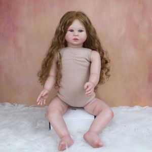 Poppen vele maat 3D siliconen siliconen herboren meisje babypop zonder kleding zacht vinylprinses peuter verjaardagscadeau kleedt speelgoed