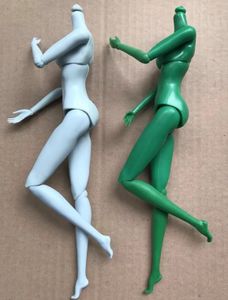 Poupées MENGF bleu vert peau corps têtes bricolage Dressing poupée jouets chiffres 16 Super modèle 12 articulations mobiles 231122