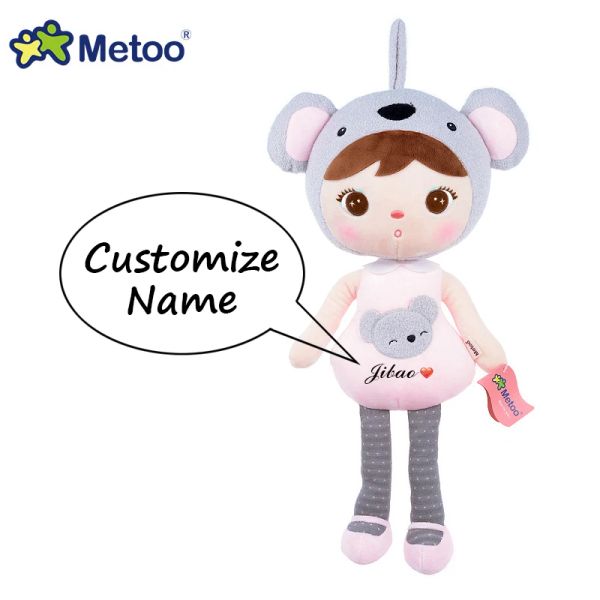 Poupées metoo jibao poupée personnaliser le nom de nom en peluche koala panda angela toys pelus