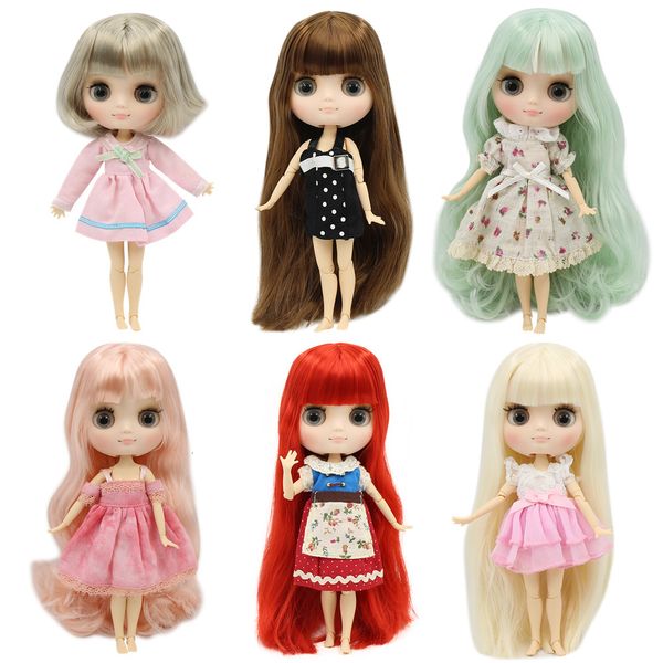 Muñecas Middie blyth muñeca desnuda 20 cm cuerpo articulado cara esmerilada con maquillaje ojos grises color de pelo múltiple juguetes de regalo gestos 230426