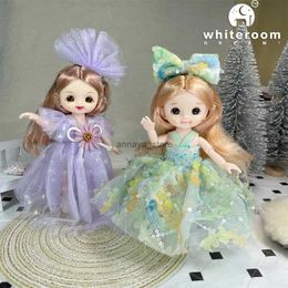 Poupées Nouveau 16 cm Mini Bjd poupée 13 commune poupée mignonne 3D yeux bruns habiller mode bébé avec des vêtements chaussures Childre bricolage jouet fille cadeau gratuit