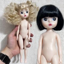 Poupées nouvelles 22cm poupée mignon face charmante fille nue poupées filles jouet