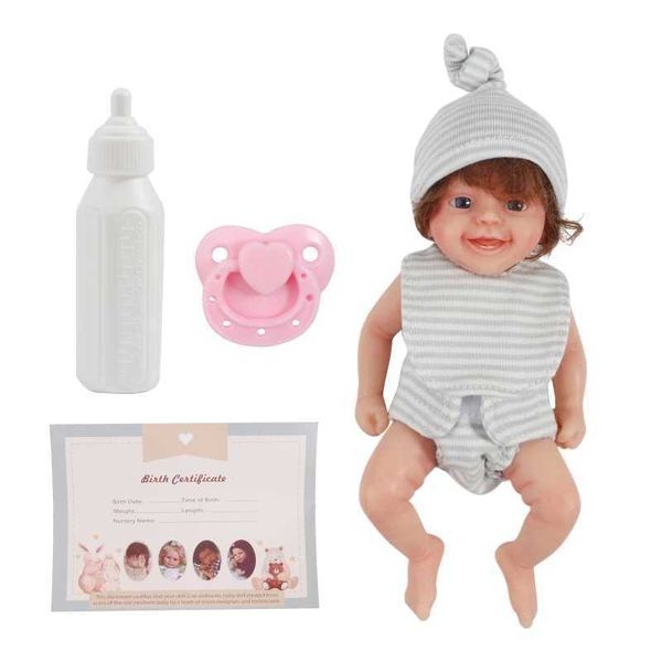 Muñecas recién nacidos baby reality muñeca muñeca silicona todo lindo pequeño bebé simulación de realidad s2452202 s2452203
