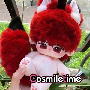 Poupées sans attribut monstre rouge 20 cm poupée en peluche peluche habiller Cospslay Anime jouet Figure cadeaux de noël WEN 231023
