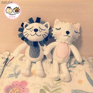 Muñecas nórdicas Ins Lindo León Leona Muñeco de peluche Niños Durmiendo Suave Almohada León Pareja Muñeca Amantes de la muñeca Regalo Decoración de la habitación L230522