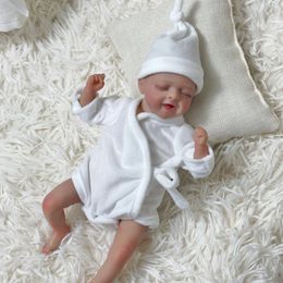 Poppen NPK 10 inch miniatuur preemie babypop zacht lichaam real touch kunst gemaakt 3D huid levensechte baby collectible pop 231204
