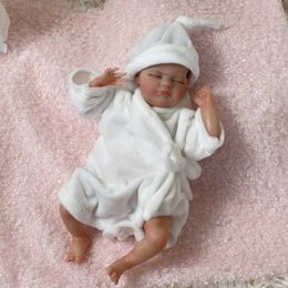 Poppen NPK 10 inch miniatuur preemie babypop zacht lichaam real touch kunst gemaakt 3D huid levensechte baby collectible pop 231124