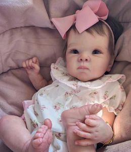 18-Inch Lifelike Reborn Baby Doll Bettie, Soft Touch Vinyl, Realistic 3D Skin with Veins, Hand-Painted Layers