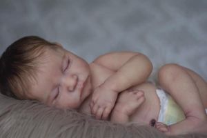 Poppen NPK 18 inch full body geboren babypop herboren slapende Levi flexibele 3D-huidskleur met zichtbare aderen handwortel haarpop 230908