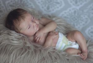 Poupées npk 18inch levi plein corps nouveau-né poupée bébé renaît somnolence flexible 3d teint avec des veines visibles.