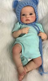 Poupées NPK 19 pouces né bébé poupée fait à la main réaliste Reborn Loulou éveillé doux au toucher câlin avec peau peinte en 3D veines visibles 231109