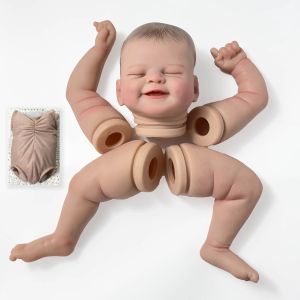 Dolls NPK 19inch Reborn Doll Kit Lifelike Soft Touch Frish Color Unfinished Painted Diy Doll Parts