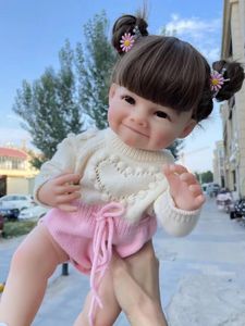 Poupées NPK 55CM Raya corps complet en Silicone souple Reborn enfant en bas âge fille avec poupée toucher réaliste cadeaux de haute qualité pour enfant 231202