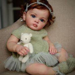 Poupées NPK 60CM Complété en Image Reborn Tutti Toddler Girl Peinture à la Main avec Genesis Haute Qualité 3D peau 220930