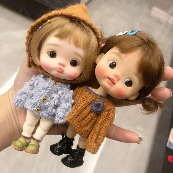 Poupées Ob11 DianDi Dianmei Dian sœur et frère, tête d'expression, mignon BJD, cadeaux Surprise, Mini boule articulée, 231130