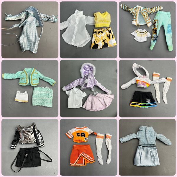 Muñecas originales que pueden elegir Rainbow Big Sister MultiStyle Dress Up Ropa Accesorios para muñecas Niñas Jugar a las casitas Juguetes de regalo 230427