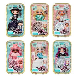 Poppen Originele NANANA 2 in 1 Pop Glam Serie Alice Hops Melanie Mod Surprise Mode Pluche Portemonnee Kerstcadeau Speelgoed voor Meisjes 230710