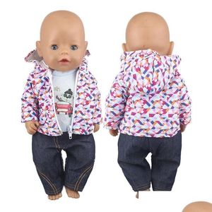 Costumes de tenues de poupées pour 17 pouces 43 cm bébé poupée Reborn mignon pulls barboteuses vêtements nés 220810 livraison directe jouets cadeaux accessoires Dhuva