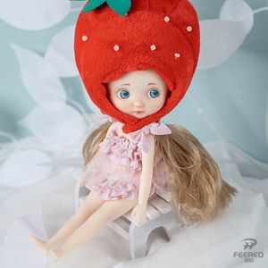 Dolls Pipitom Skin Sugar Doll Strawberry Net Red Joint Princess Girl Gift Toys For Girls Dolls 230816