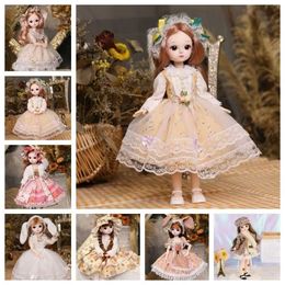 Dolls Plastic 30cm Connector Mobile Doll Fairy Princess Toy Baby Doll Girl Girl Up Toy 3D MAKEUP Doll and Music Toddler S2452202 S2452203