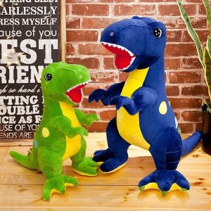 Poupées Polka dot dinosaur en peluche jouet grand tyrannosaurus rex poupée poupée coussin de poupée pour enfants.