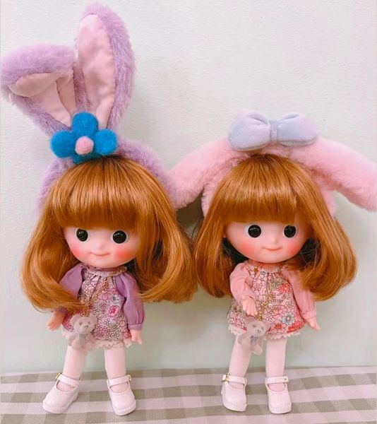 Poupées POP MORT MUI CHAN BJD DOLL Mini Taille Figure Jouets Histoire D'hiver Corps Mobile DIY Fille Bébé À La Main Kawaii Reborn Kit Tissu 230508