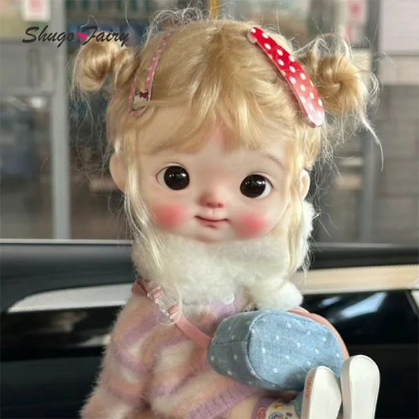 Poupées Précommande DAMENG BJD Doll 1/6 Xiaofeiyang Blythe Reborn Qbabybig Head Smile Resin Ball Jet Toy Dolls For Girls Shugafairy