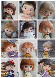 Poppen Qbaby Amydoll BJD popaccessoires pruiken haarlok voor poppen meisje speelgoed melk zijde pruiken mode schattig kort haar pony poppen pruiken 230928