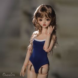 Dolls Saki BJD Doll 1 4 Blue Suit Strong zwemmer Hoge kwaliteit vrouwelijke hars geschenken 230520