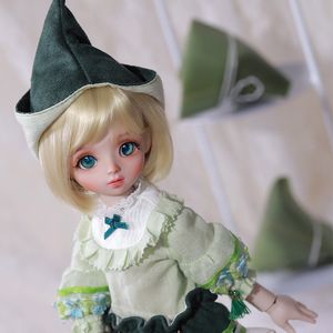 Dolls Shuga Fairy 1/6 BJD Doll Sugar Resin Dolls Green Full Set Ball Jointed Doll Elf Ears Toys Surprise Gift for Children 230508