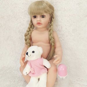 Poupées silicone bébé fille régénérée poupée mignonne belle et réaliste poupée nouveau-née princesse baby boy jouet cadeau 55cm 22 pouces s2452202 s2452203