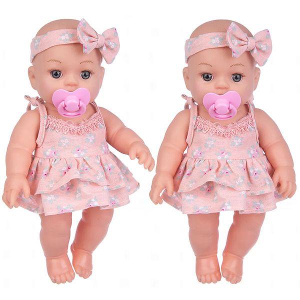 Poupées doux au toucher Reborn bébé enfants coiffure vêtements jouet amovible princesse poupée 231102