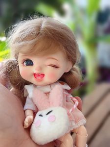 Dolls Stodoll Makeup Skin White Winky Ob11PVC Baby Head Original Fashion Play Manual 230816