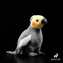 Poupées peluche super douce poupée cacatoès gris vraie vie poupées en peluche jouets enfants cadeaux d'anniversaire L230522 L230522