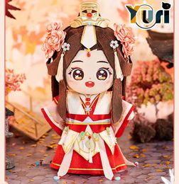 Dolls TGCF Tian Guan Ci Fu Officiële originele Xie Lian Plush 20cm Doll Toy MDZS YUSHEN KLAATS Outfit Leuke fan Xmas Gift C 230812