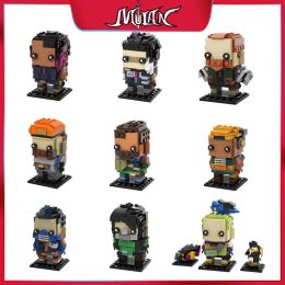 Poupées Valorant Hero Jett Omen Astra Action Figure Blocing Bloum Building Square Poll Dold Cute Kawaii Toys Collection Gift For Kid