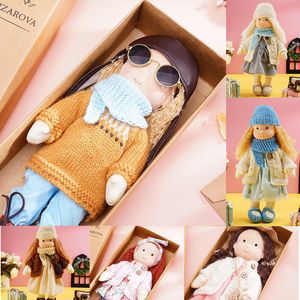 Dolls Waldorfs voor meisjes handgemaakt BJD Childrens speelgoed met volledige kleding Set Deset Changable 230427