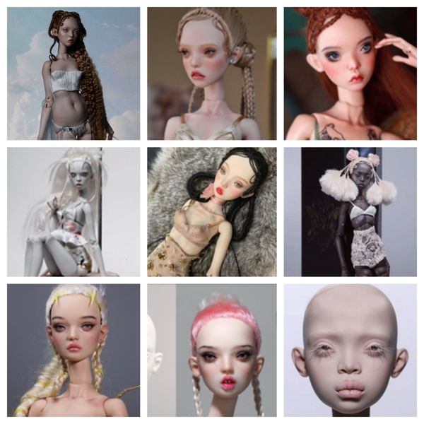 Muñecas al por mayor bjd muñeca 14 hermana rusa presente juguetes de títeres articulados de alta calidad región dolly modelo nude colección 230815