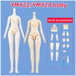 Corps ymy poupées ymy22 24 Ball Balle Maginable Joint Remplacement Corps pour OBITSU 22 Body, OB22, OB24, GSC, BLYTHE, ICY, 1 / 6BJD Poll Head