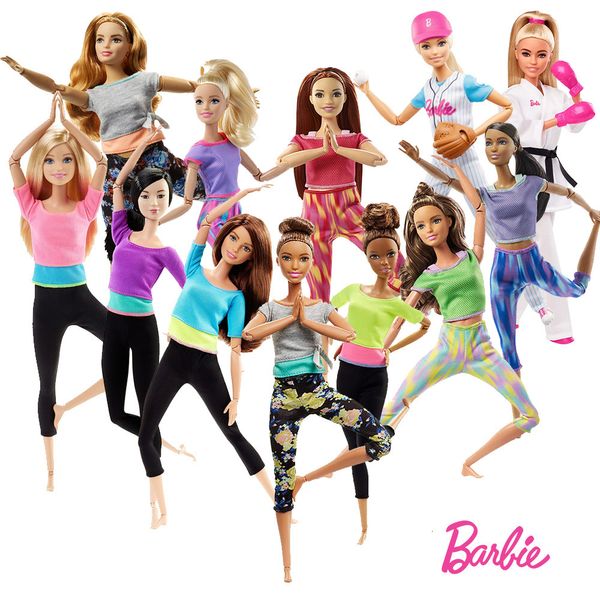 Poupées Yoga Poupée Original Sport Jouets Articulations Fait Pour Bouger Filles Juguetes Interactive Enfants Brinquedos Cadeaux 30 CM 230731