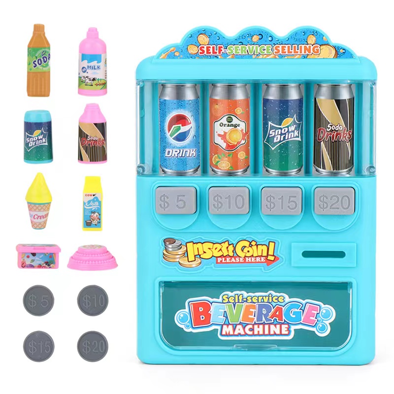 Dolly Furniture Kawaii Kids Toys Miniature Vending Machine Gratis verzending Dollhouse Accessoires voor Doll Diy Birthday Present