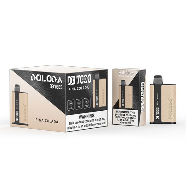 Doloda 7000 dispositif de vapotage Kit de dosette réglable à flux d'air de cigarette électronique rechargeable 7000 bouffées de vape jetable d'usine de barre