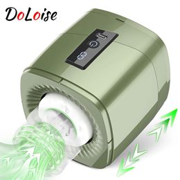 Doloise 7 pousse 7 tasse de masturbatrice masculine mâle en rotation avec LCD Platejob électrique Pussy Toys Sex pour hommes 240419