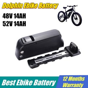 Dolphin Ebike Batterij Pack 52V 48V 14AH 10AH 36V 20AH Originele batterij 250W 500W 750W 1000W elektrische fietsbatterijen