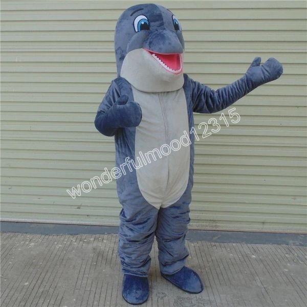 Costumi mascotte delfino Carnevale Regali di Hallowen Unisex Adulti Fancy Party Games Outfit Holiday Outdoor Advertising Outfit Suit