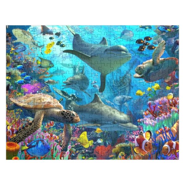 Dolphin Playground Puzzw Puzzle Nom Wooden Toy Picture personnalisée 240428