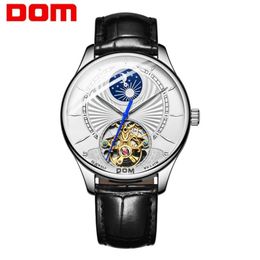 DOM 2019 nouveau Ultra-mince créatif hommes montres mécaniques affaires étanche montre haut de gamme en cuir montre automatique M-1260L-7M189t