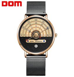 DOM Original Fashion Watch Men Watches Quartz Men039s Watches Male impermeable Wutwatch Luxury Mens Gold Clock M1288GK9M212O4470793