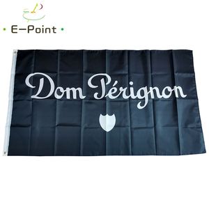 Dom Pérignon Champagne Drapeau 3 * 5ft (90cm * 150cm) Drapeau en polyester Bannière décoration volant maison jardin drapeau Cadeaux de fête