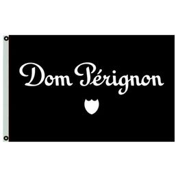 Dom Pérignon Champagne Banners 3x5ft 100D Polyester vif couleur avec deux broyés en laiton4373651
